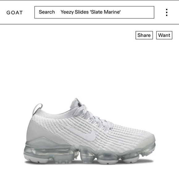 Platinum vapor max shoes youth 5.5 women’s 7 - Picture 1 of 3